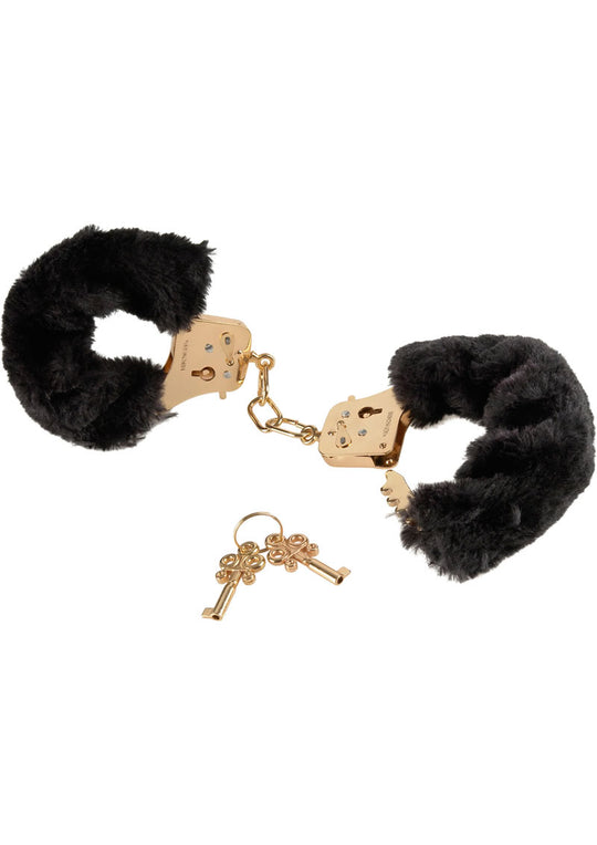 Gold Deluxe Furry Cuffs
