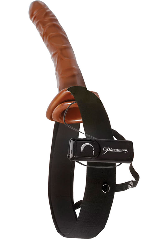 Chocolate Dream Vibrating Hollow Strap On