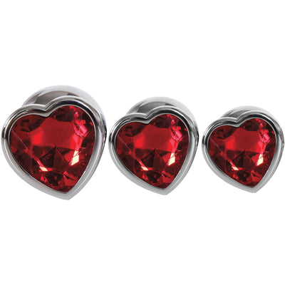 Three Hearts Gem Anal Plug Kit