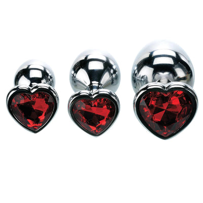 Three Hearts Gem Anal Plug Kit