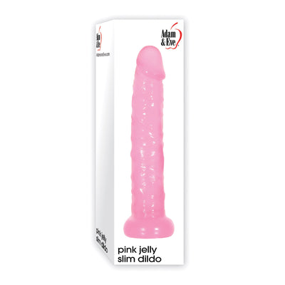 Pink Jelly Slim Dildo