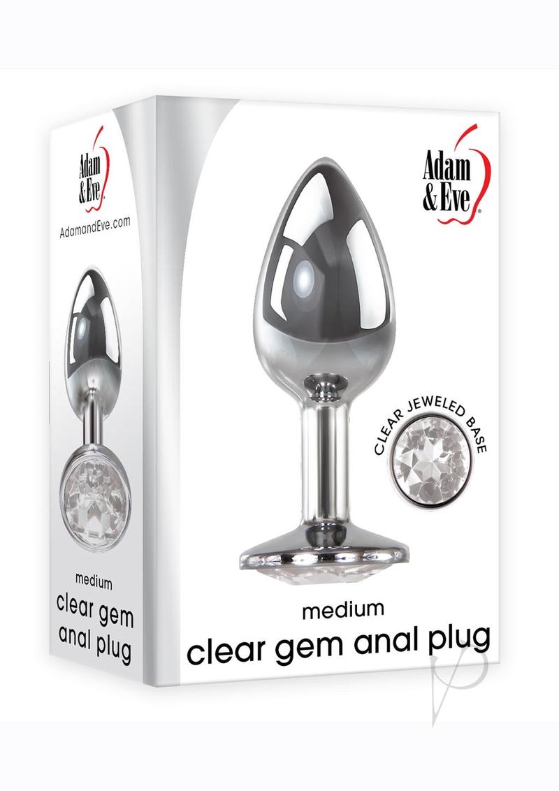 Clear Gem Anal Plug