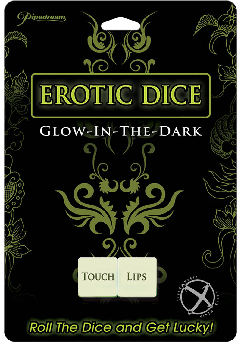 Pipedream Erotic Dice - Glow in the Dark