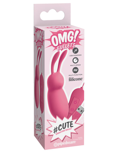 OMG! Bullets #Cute USB Vibrating Bullet - Pink