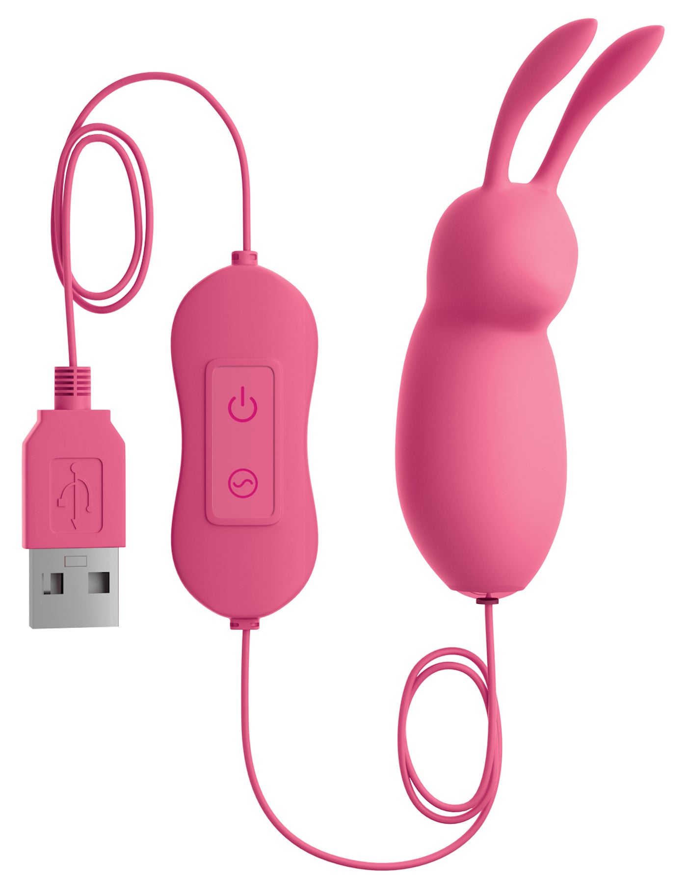 OMG! Bullets #Cute USB Vibrating Bullet - Pink