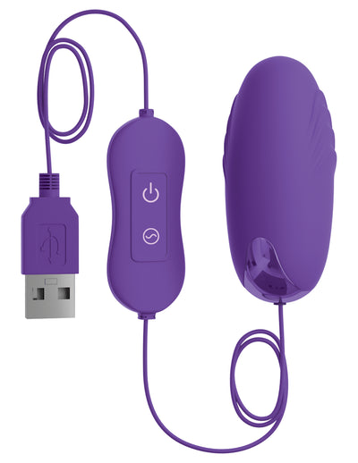 OMG! Bullets #Happy USB Vibrating Bullet - Purple