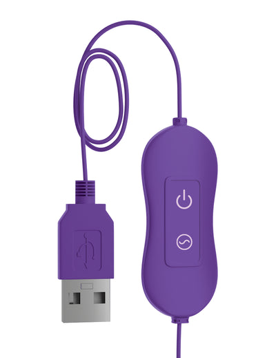 OMG! Bullets #Happy USB Vibrating Bullet - Purple