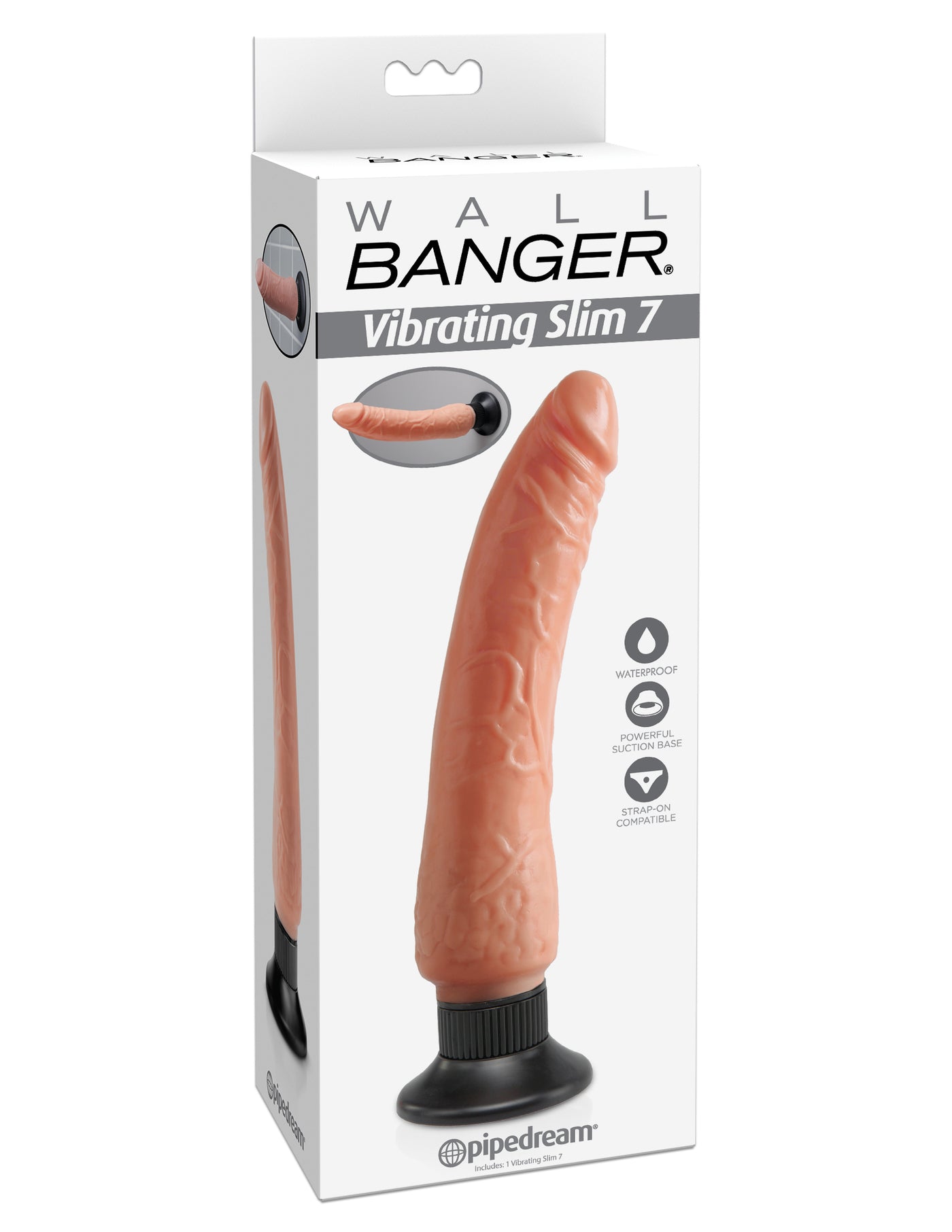 Wall Banger Vibrating Dildo - Light