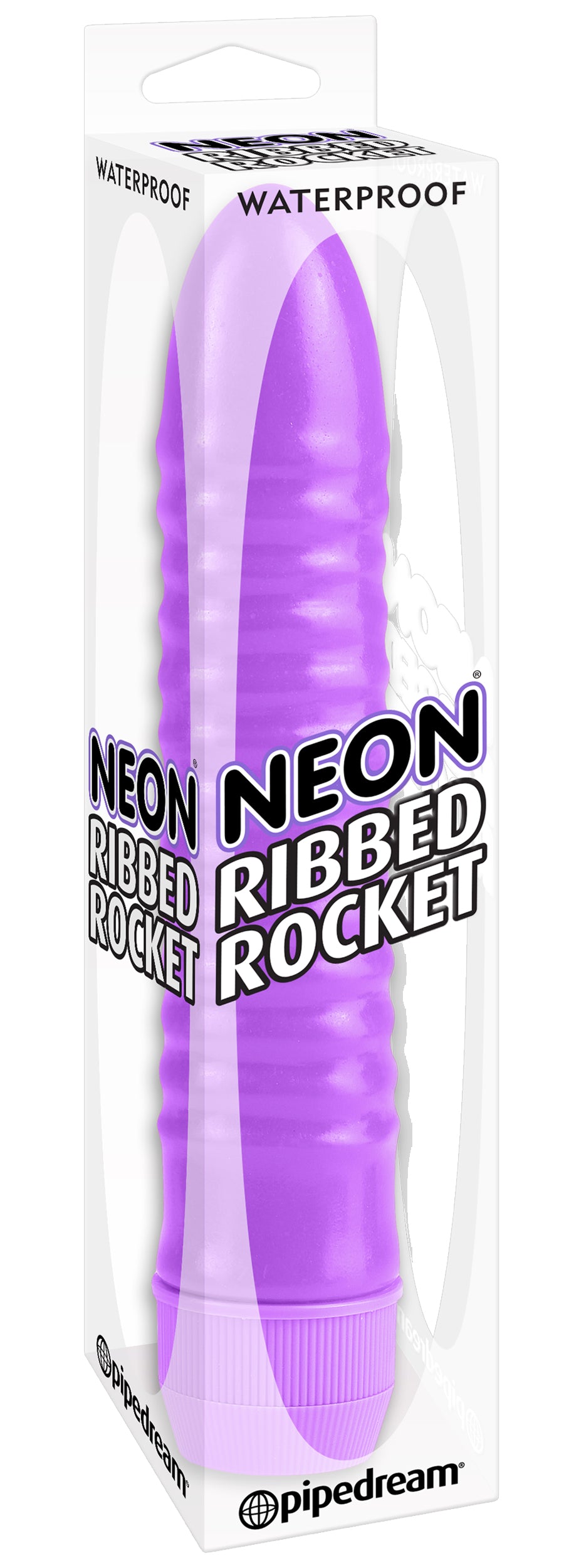 Neon Ribbed Rocket - Purple