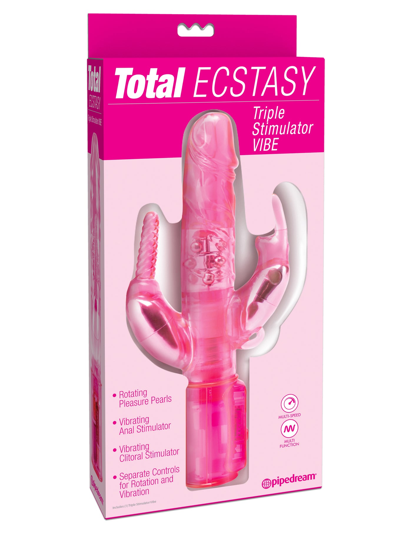 Total Ecstasy Triple Stimulator - Pink