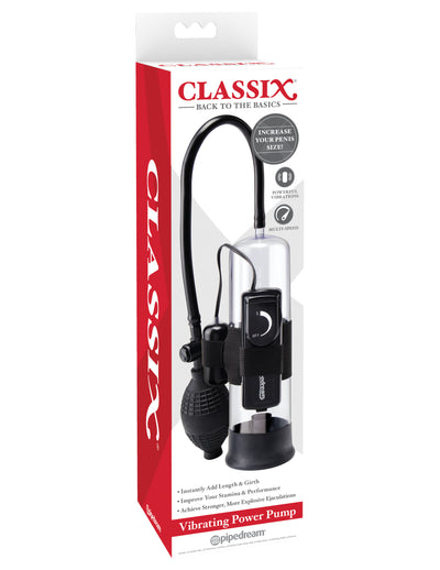 Classix Vibrating Power Pump - Clear