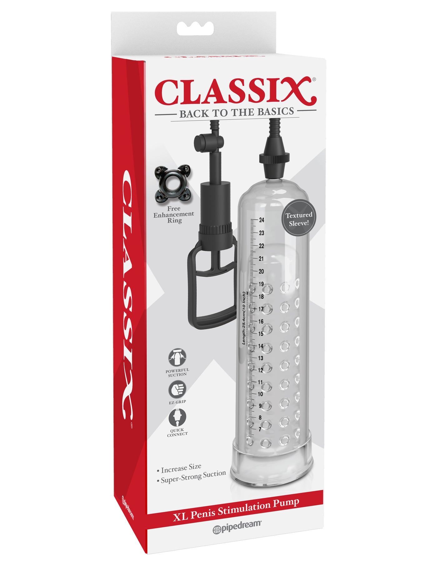 Classix XL Penis Stimulation Pump - Clear