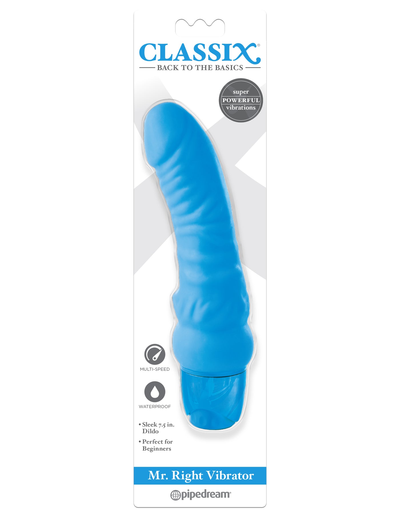 Classix Mr. Right Vibrator - Blue