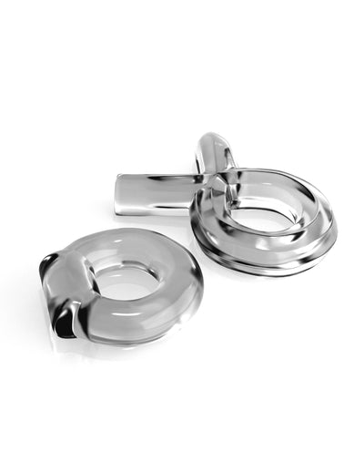 Classix Couples Cock Ring Set - Clear