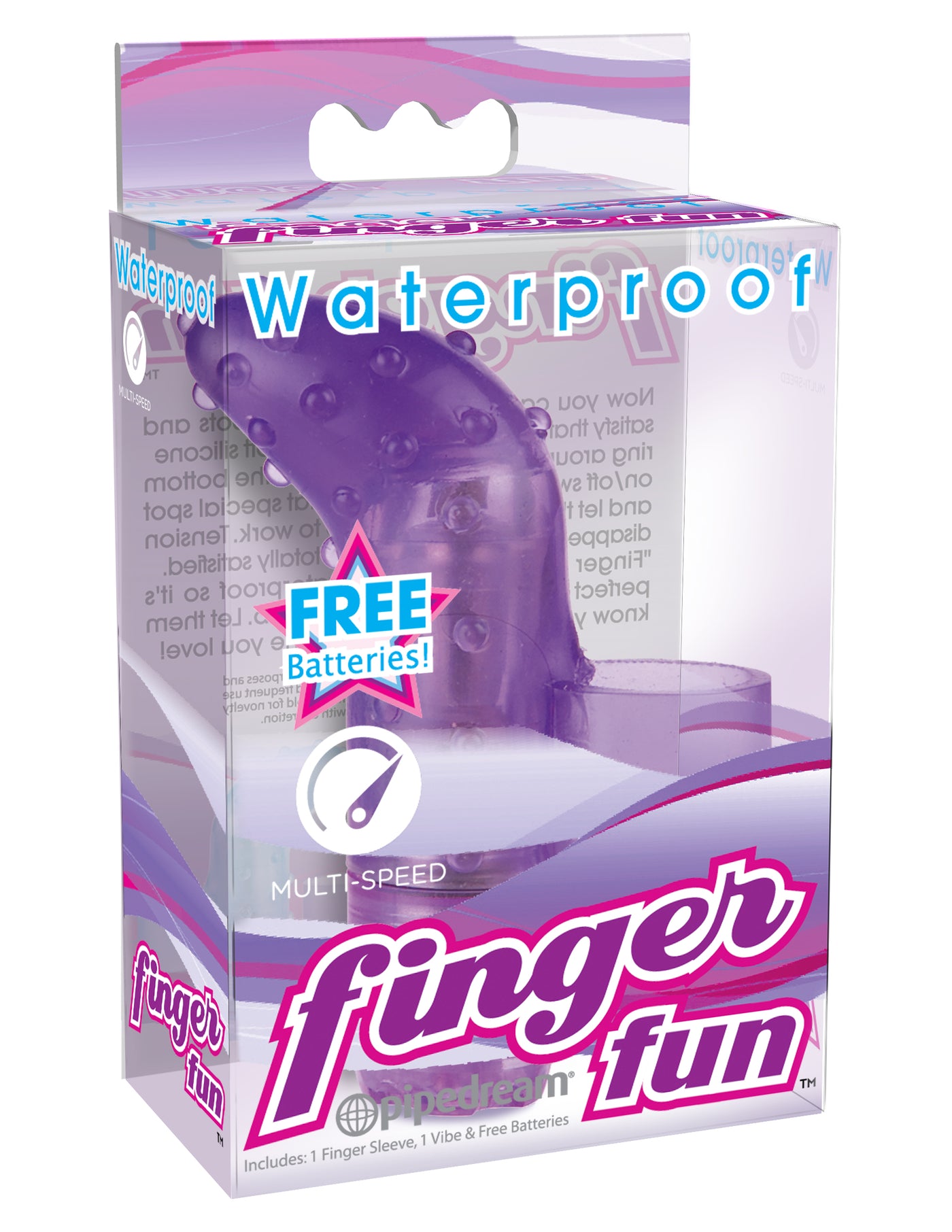 Pipedream Waterproof Finger Fun - Purple
