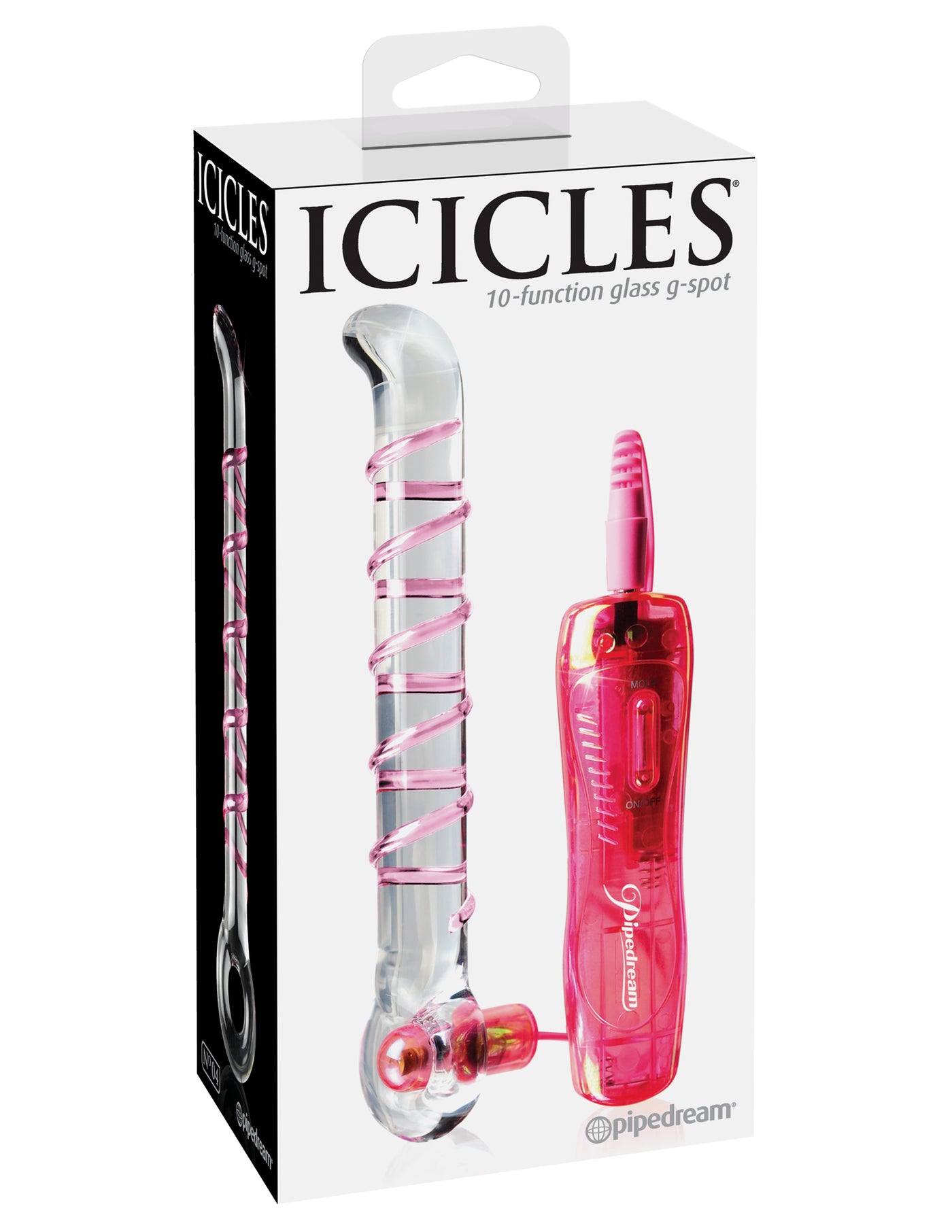 Icicles No. 4 - Clear/Pink