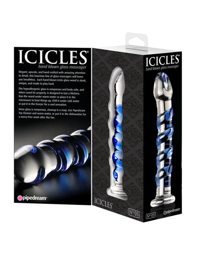 Icicles No. 5 - Clear/Blue