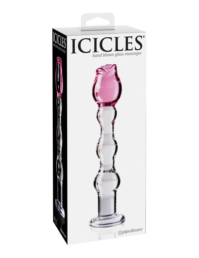 Icicles No. 12 - Clear/Pink