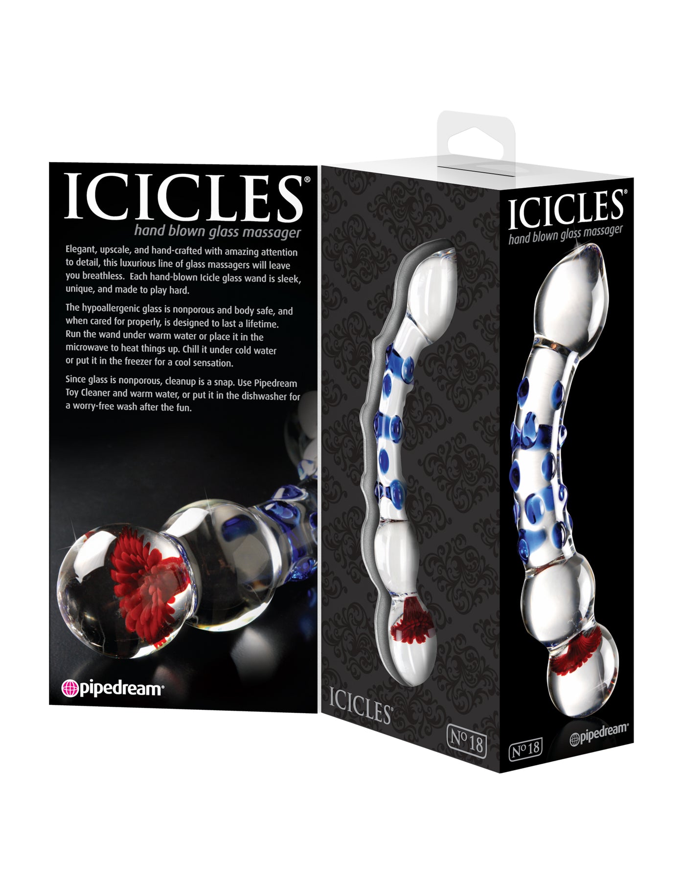 Icicles No. 18 - Clear/Blue