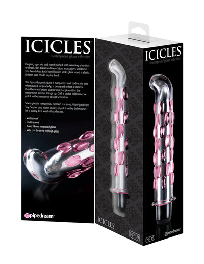 Icicles No. 19 - Clear/Pink