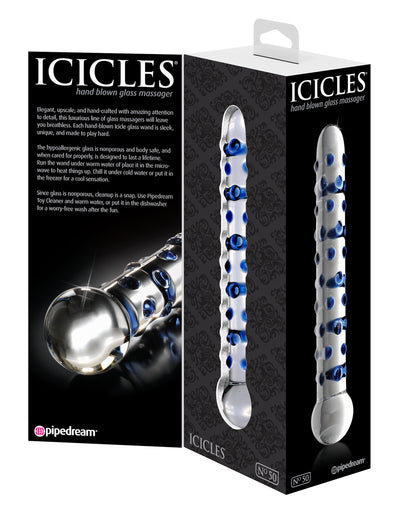 Icicles No. 50 - Clear/Blue