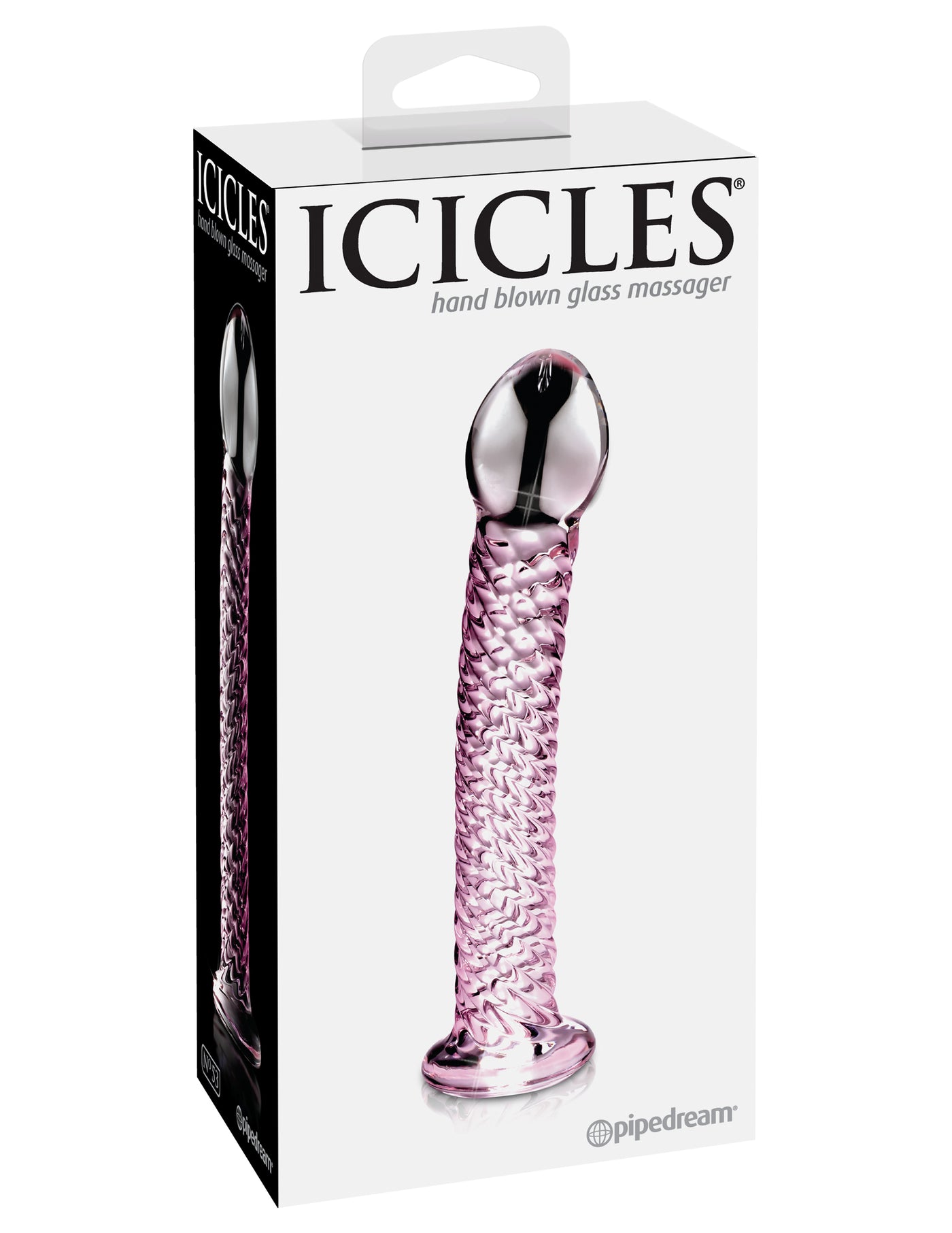 Icicles No. 53 - Clear/Pink