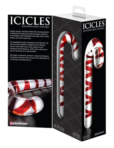 Icicles No. 59 - Clear/Red