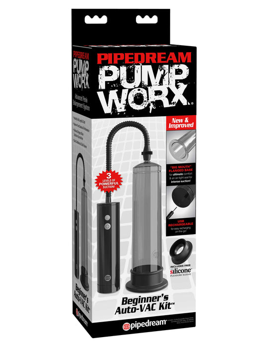 Pump Worx Beginner's Rechargeable Auto VAC Kit - Smoke/Black