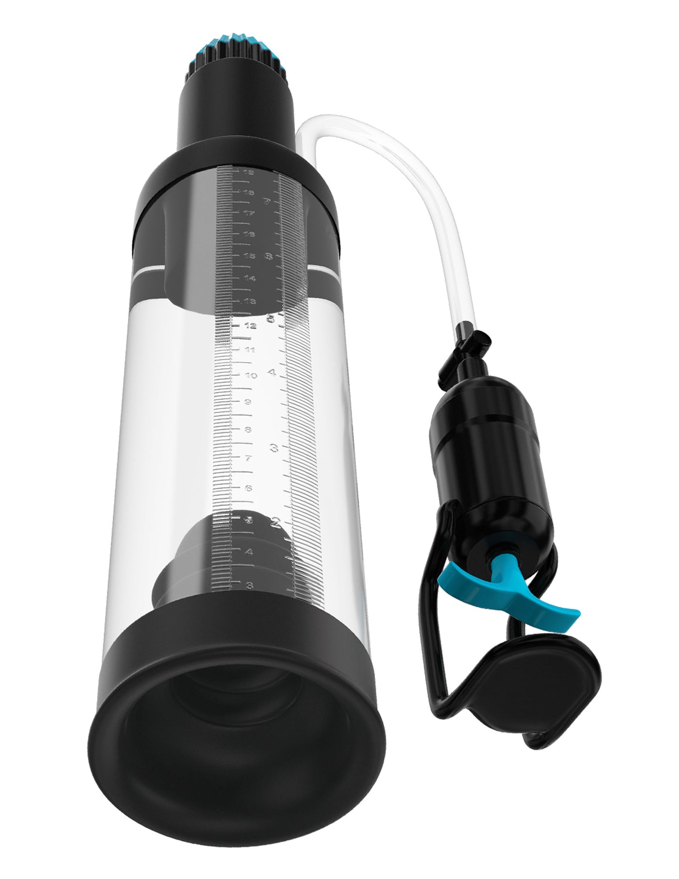 Pump Worx Deluxe Head Job Vibrating Power Pump - Clear/Black