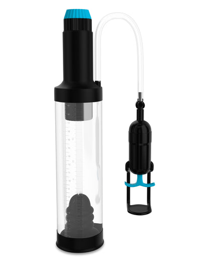 Pump Worx Deluxe Head Job Vibrating Power Pump - Clear/Black