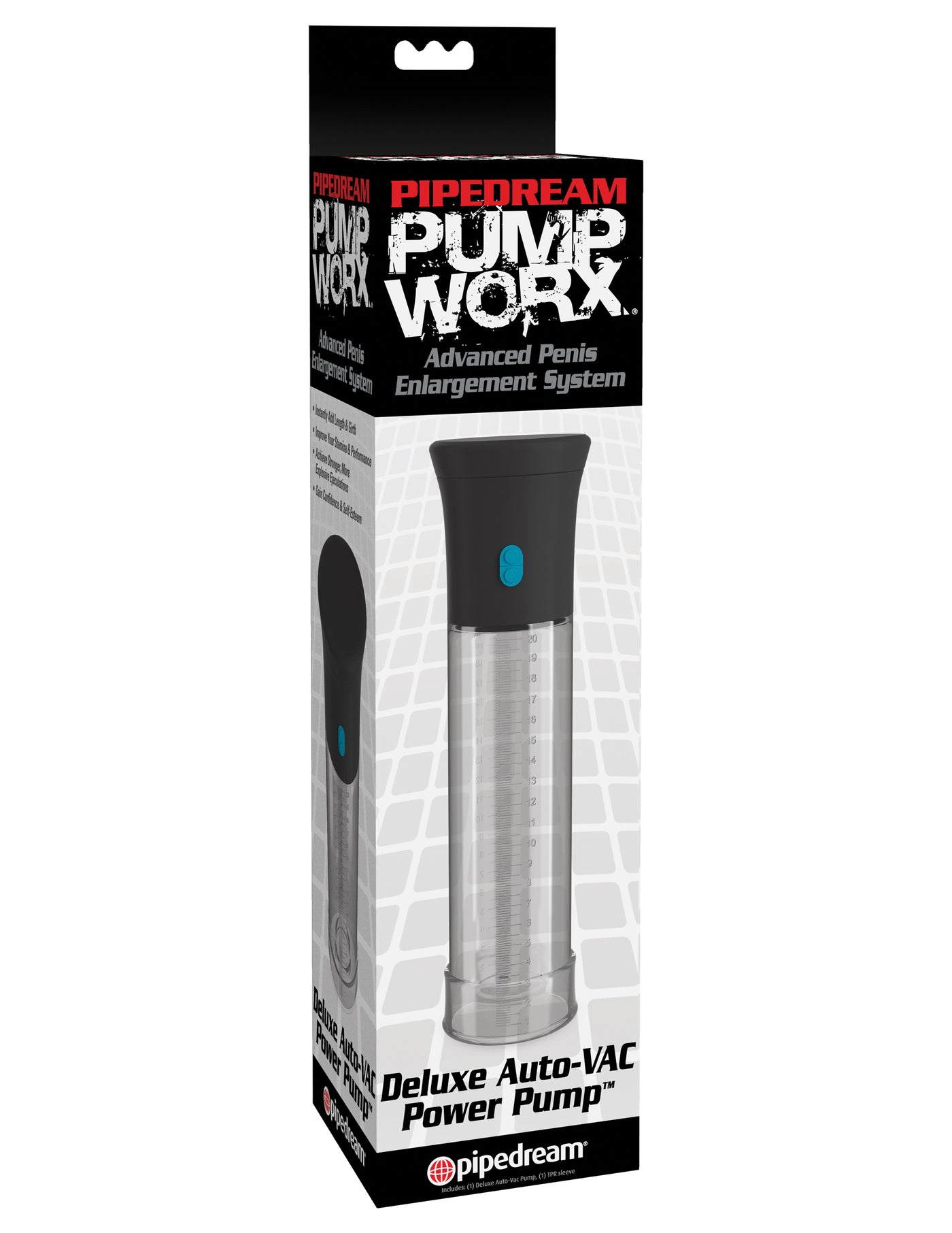 Pump Worx Deluxe Auto-Vac Power Pump - Clear/Black