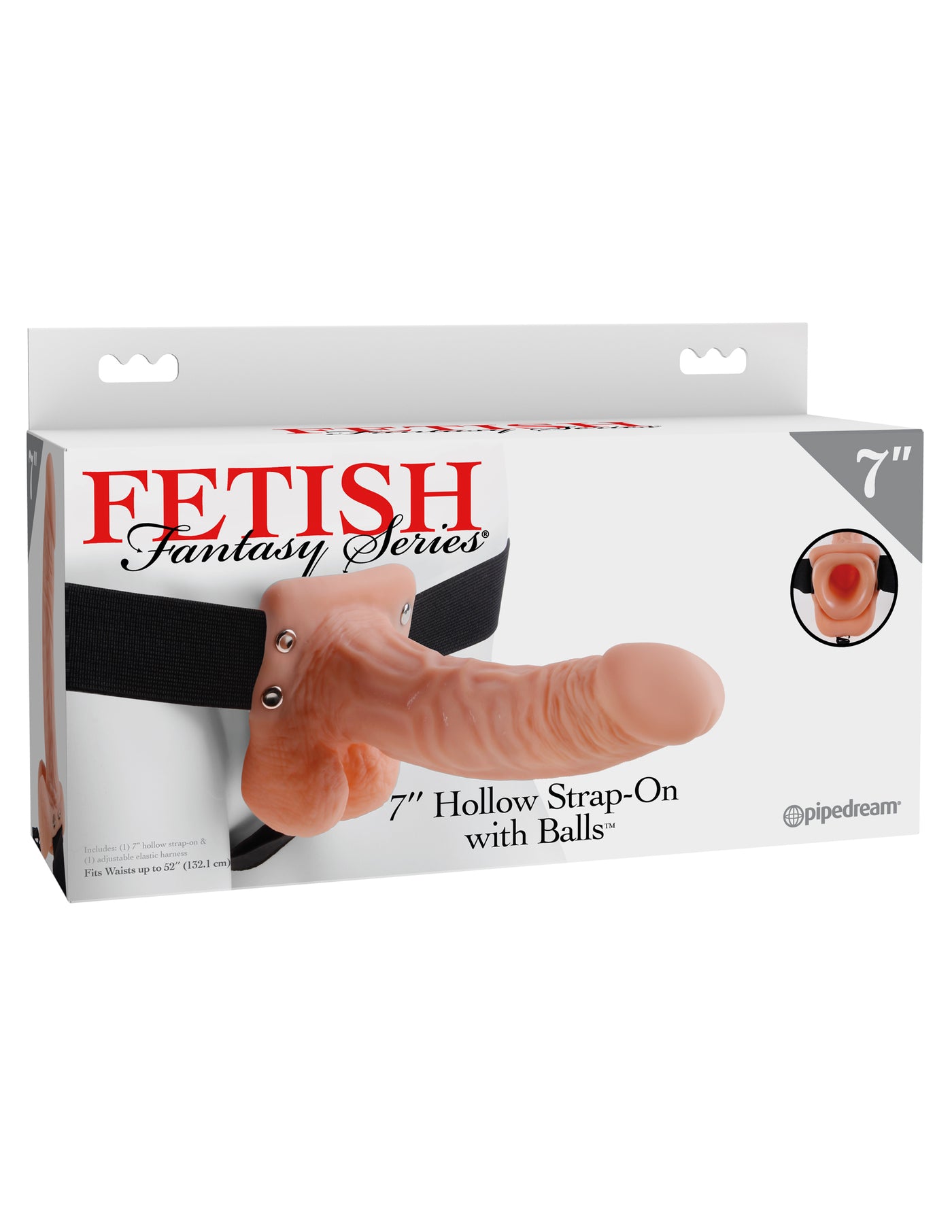 Fetish Fantasy Series 7" Hollow Strap-On with Balls