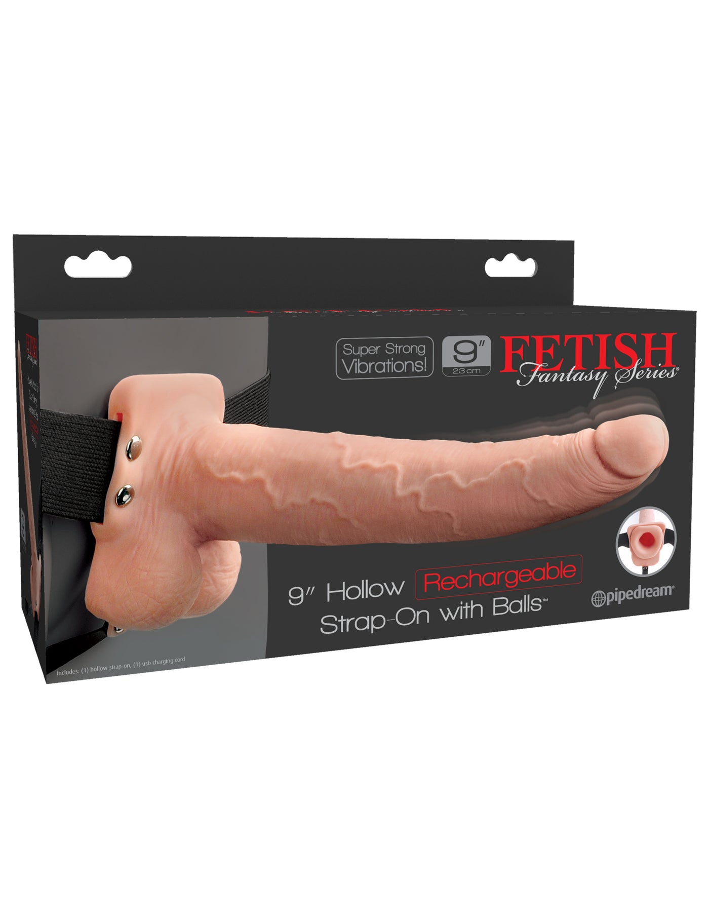 Fetish Fantasy Series 9" Hollow Strap-on