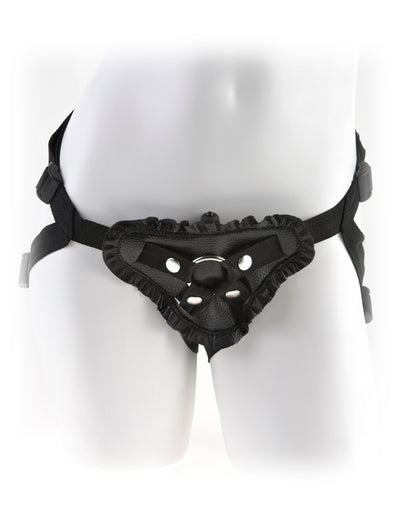 Fetish Fantasy Series Leather Lover's Harness - Black