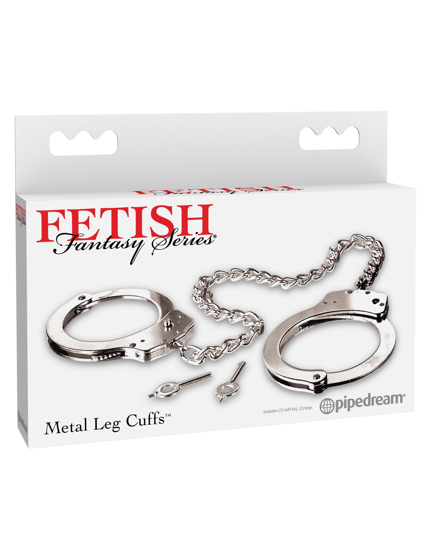 Fetish Fantasy Series Metal Leg Cuffs - Silver