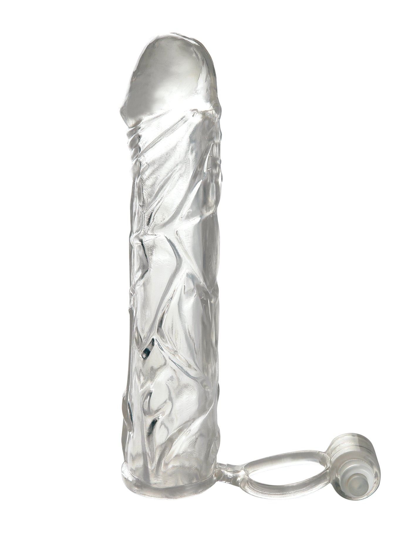 Fantasy X-tensions Vibrating Super Sleeve - Clear/White