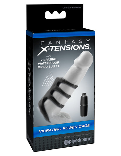 Fantasy X-tensions Vibrating Power Cage - Black