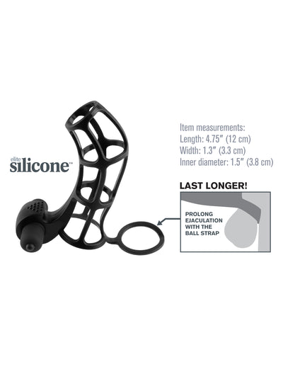 Fantasy X-tensions Deluxe Silicone Power Cage - Black