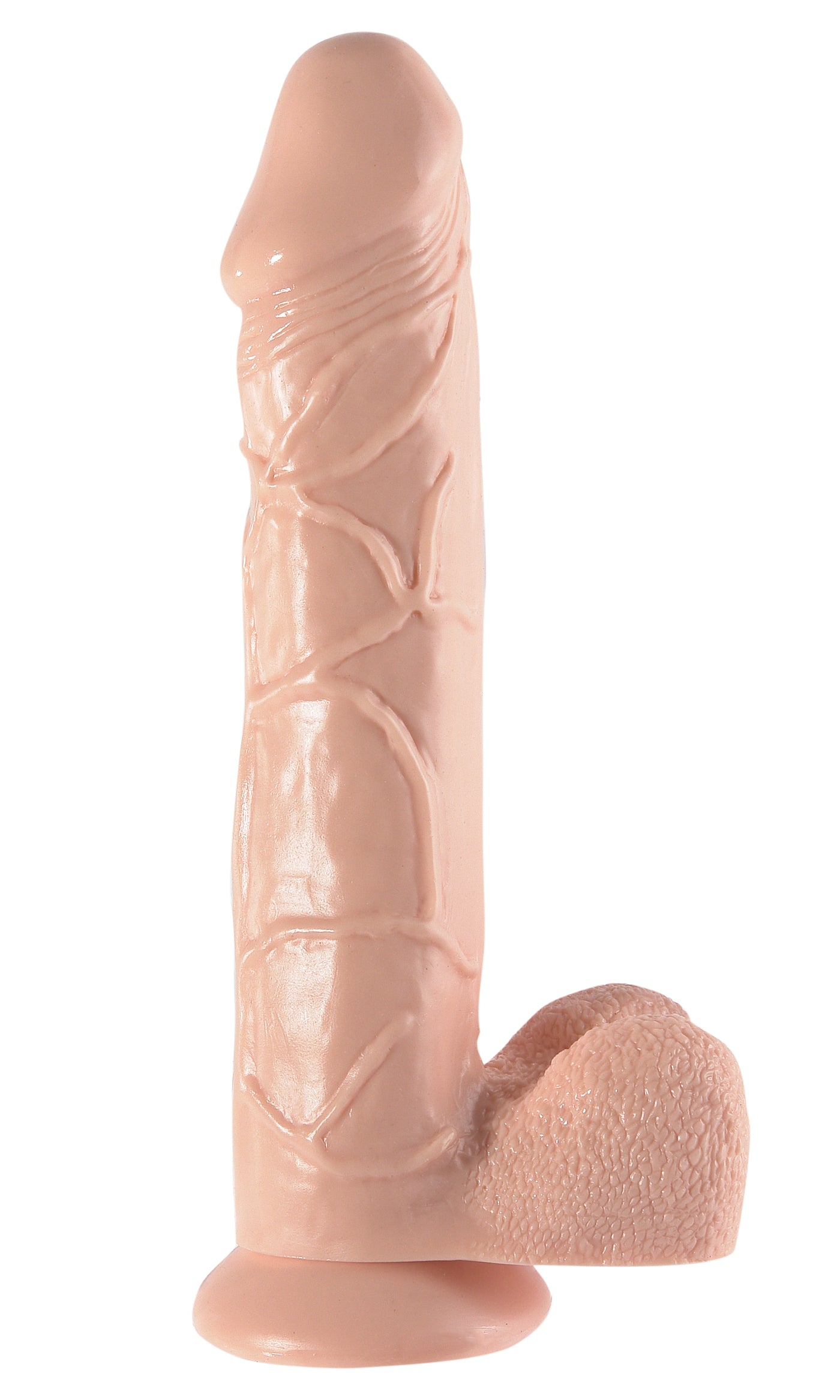 Basix Rubber Works 12" Mega Dildo - Light