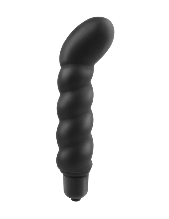 Anal Fantasy Collection Ribbed P-Spot Vibe - Black
