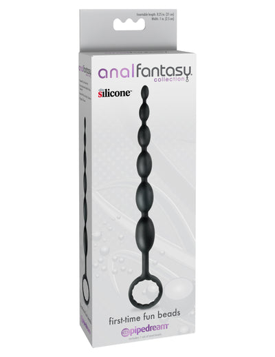 Anal Fantasy Collection First-Time Fun Beads - Black