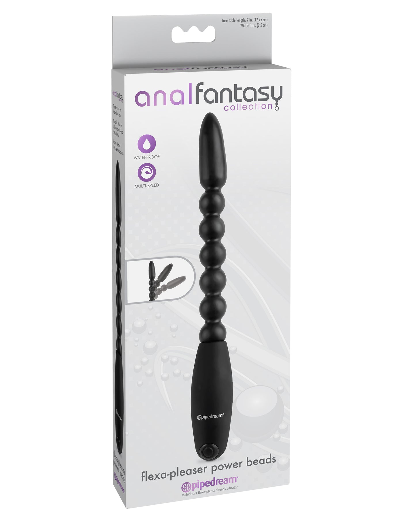 Anal Fantasy Collection Flexa-Pleaser Power Beads - Black