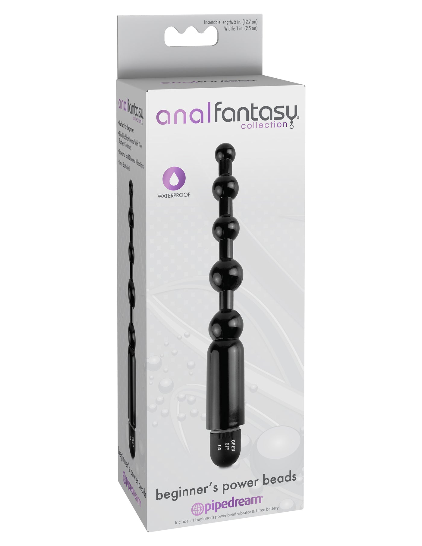 Anal Fantasy Collection Beginner's Power Beads - Black