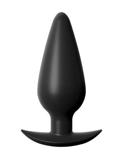 Anal Fantasy Elite Small Weighted Silicone Plug - Black