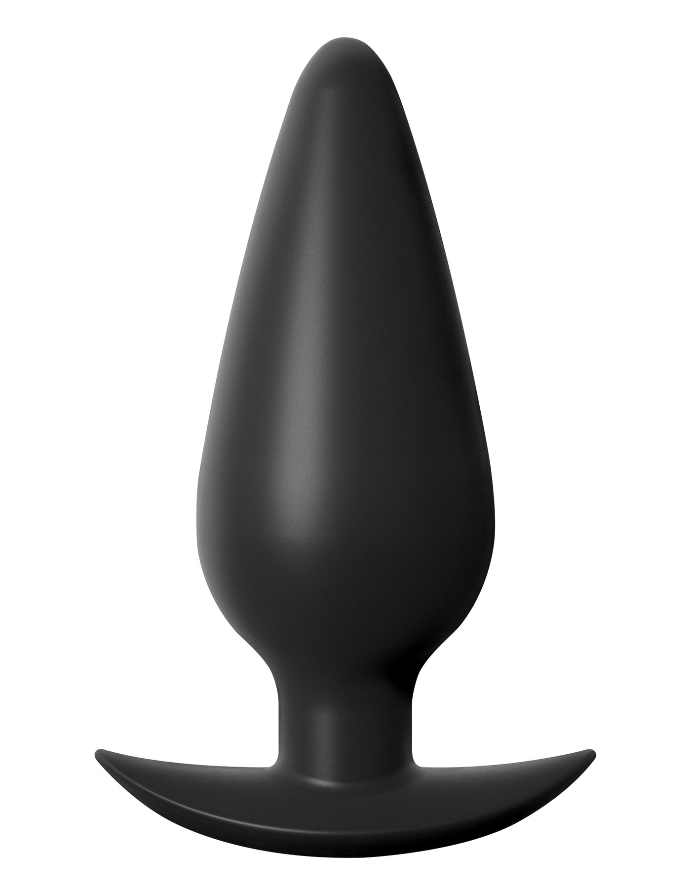 Anal Fantasy Elite Large Weighted Silicone Plug - Black