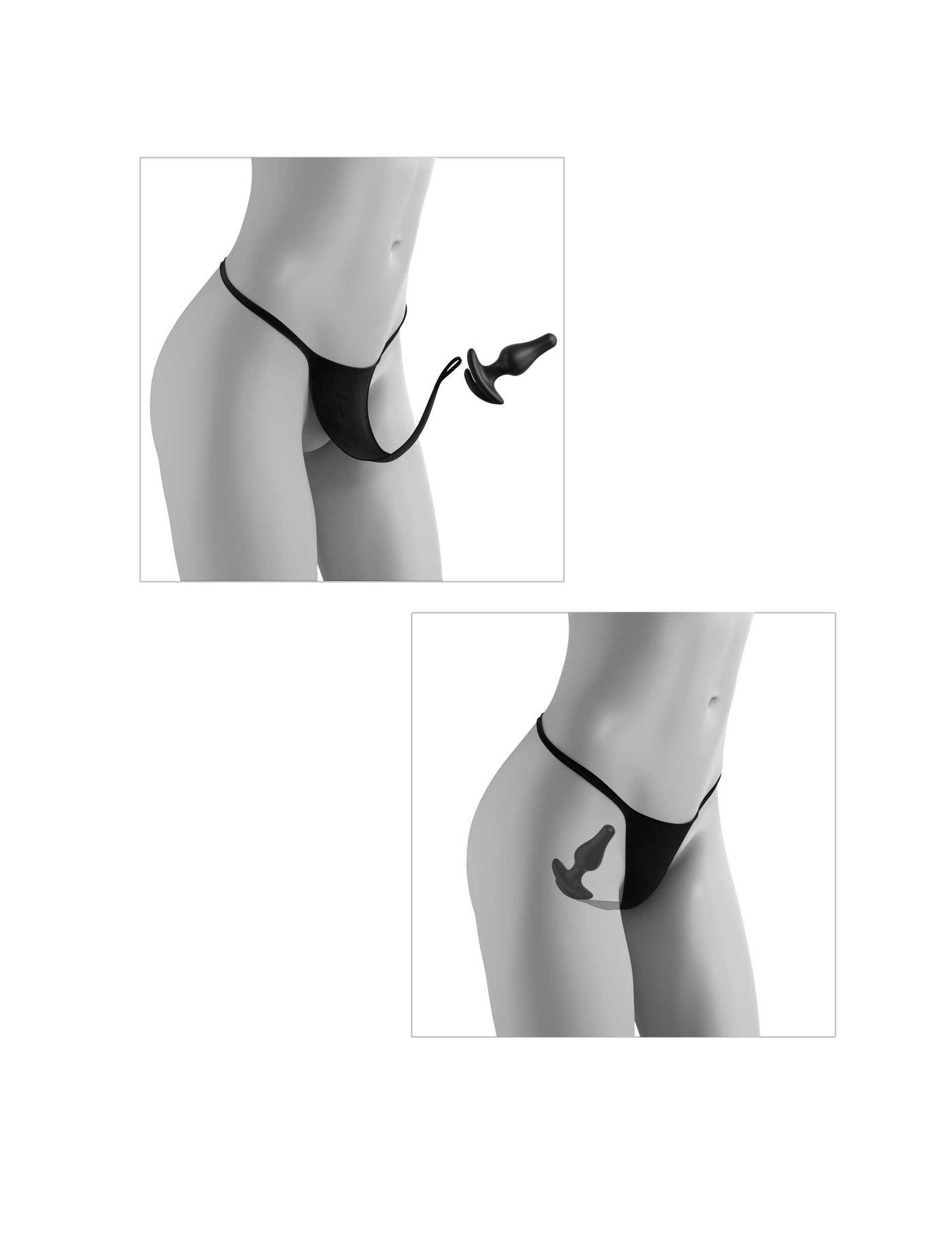 Hookup Panties Remote Bowtie Bikini  XL-XXL