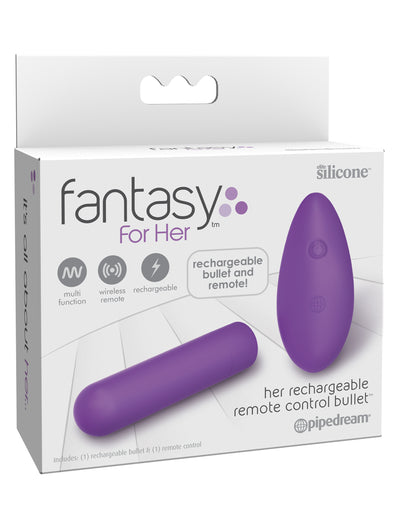 Fantasy For Her Rechargeable Remote Control Bullet - Purple