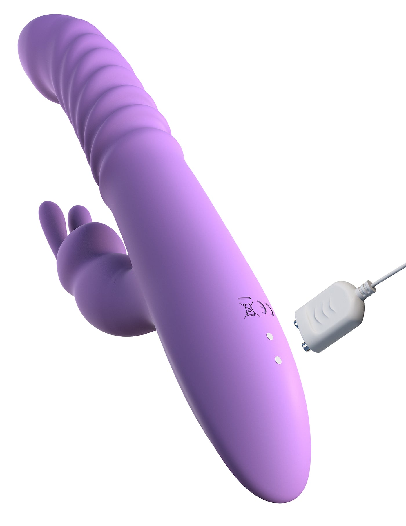 Fantasy For Her Her Thrusting Silicone Rabbit - Purple