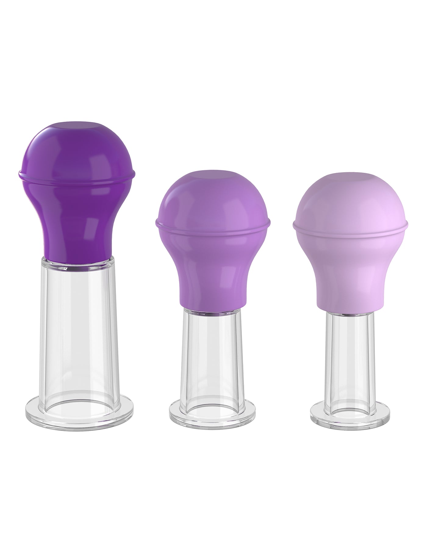 Fantasy For Her Nipple Pump Set - Purple/Clear