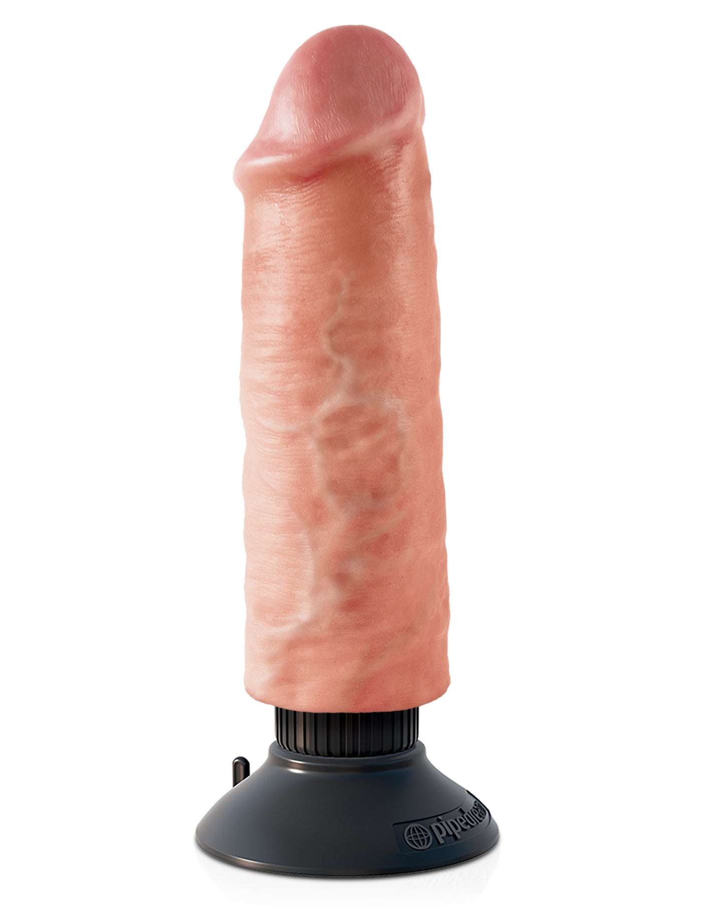 King Cock 6" Vibrating Cock - Light